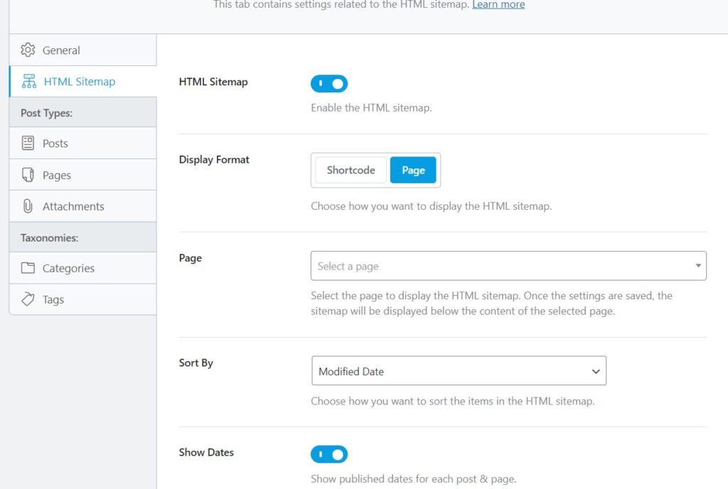 How to create an HTML sitemap page in WordPress? Rankmath