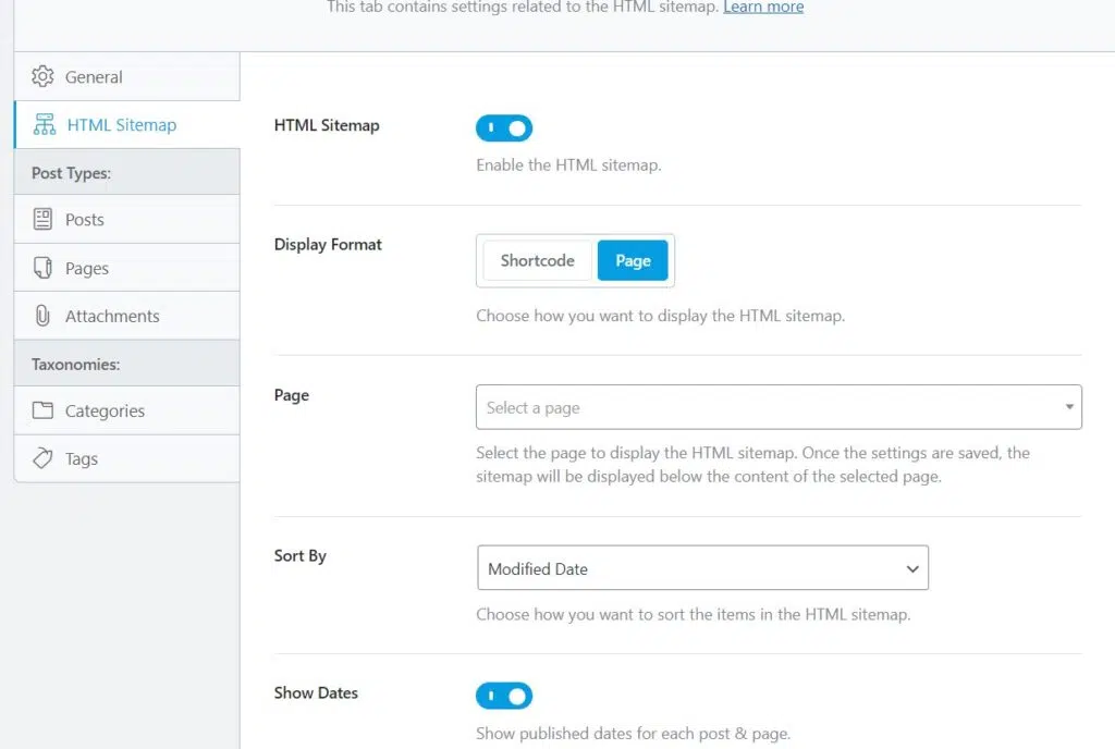 How to create an HTML sitemap page in WordPress? Rankmath